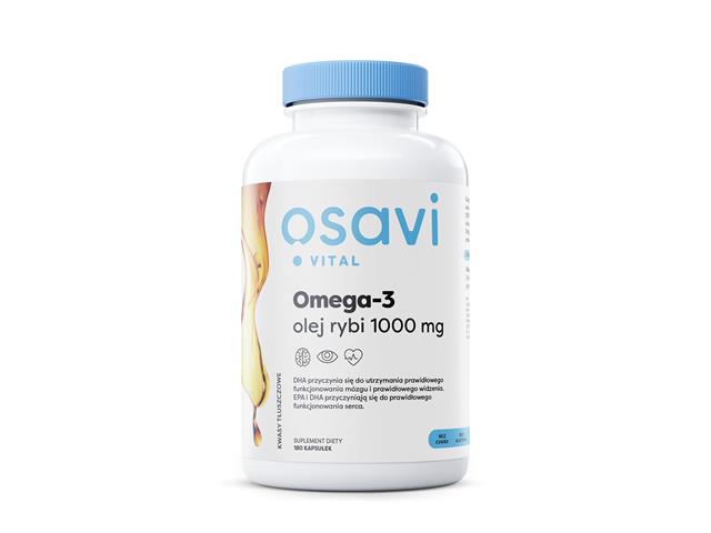 Osavi Omega-3 Olej Rybi 1000 mg interakcje ulotka kapsułki  180 kaps.