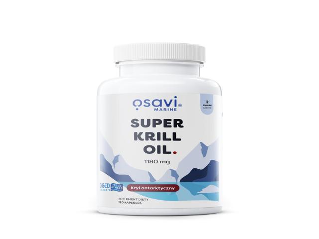 Osavi Super Krill Oil 1180 mg interakcje ulotka kapsułki  120 kaps.