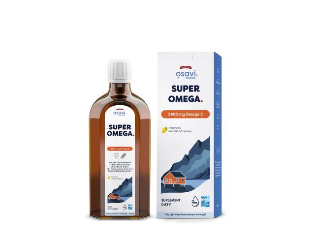 Osavi Super Omega 2900 mg Omega 3 naturalny aromat cytrynowy interakcje ulotka olej - 250 ml