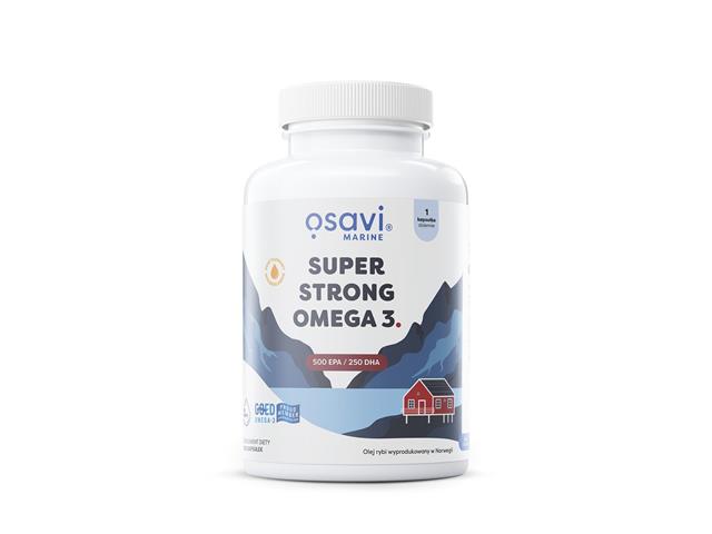 Osavi Super Strong Omega 3 500 EPA 250 DHA interakcje ulotka kapsułki miękkie  120 kaps.