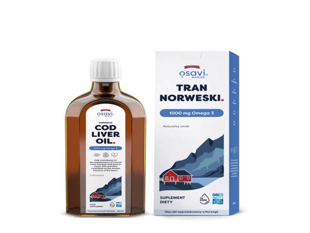 Osavi Tran norweski 1000 mg Omega 3 interakcje ulotka olej  250 ml