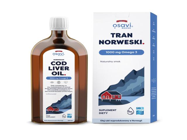 Osavi Tran Norweski 1000 mg Omega 3 interakcje ulotka olej - 500 ml