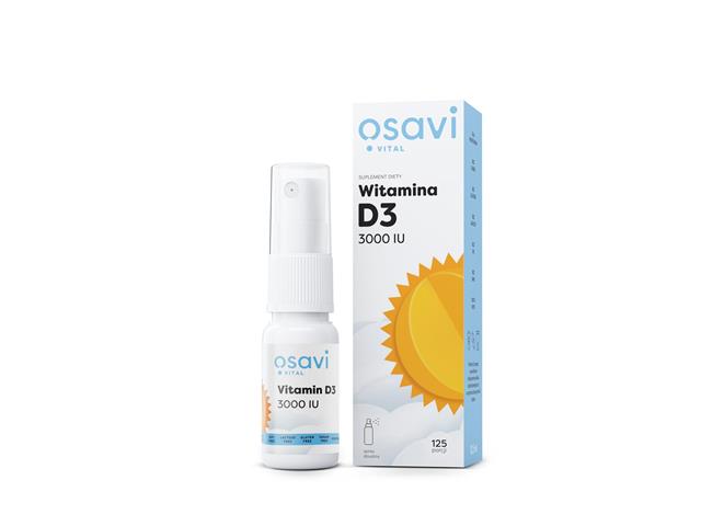 Osavi Witamina D3 3000 IU interakcje ulotka spray do ust - 12,5 ml