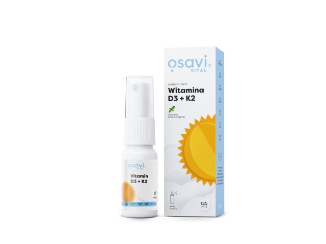 Osavi Witamina D3 + K2 naturalny aromat miętowy interakcje ulotka spray do ust  25 ml