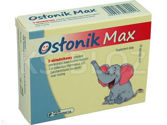 Osłonik Max interakcje ulotka proszek do rozpuszczenia - 10 sasz. (stick)