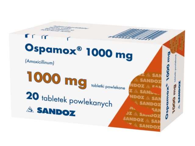 Ospamox 1000 mg interakcje ulotka tabletki powlekane 1 g 