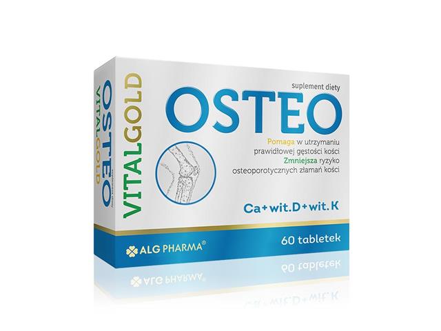 Osteo Vitalgold interakcje ulotka tabletki  60 tabl.