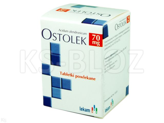 Ostolek interakcje ulotka tabletki powlekane 70 mg 4 tabl. (poj.)