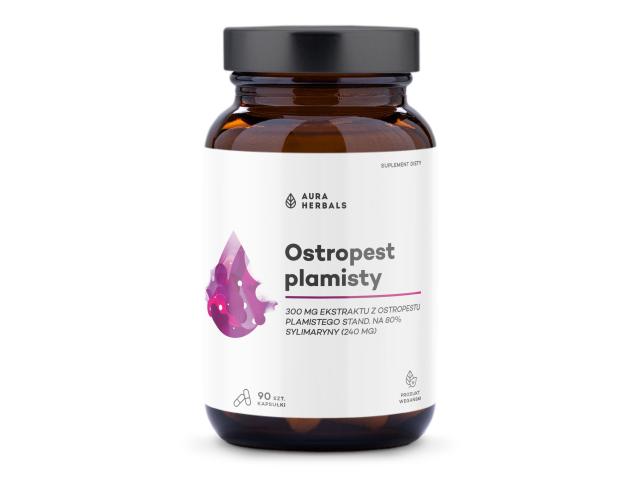 Ostropest Plamisty 80% sylimaryny interakcje ulotka kapsułki - 90 kaps.