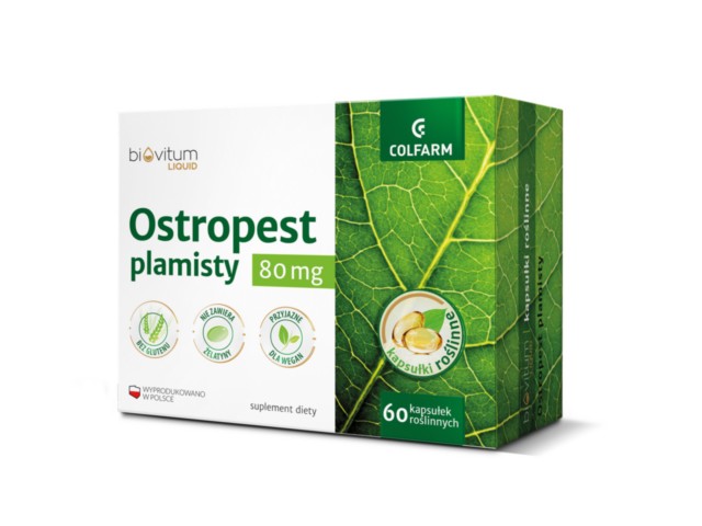 Ostropest Plamisty Biovitum Liquid interakcje ulotka kapsułki  60 kaps.