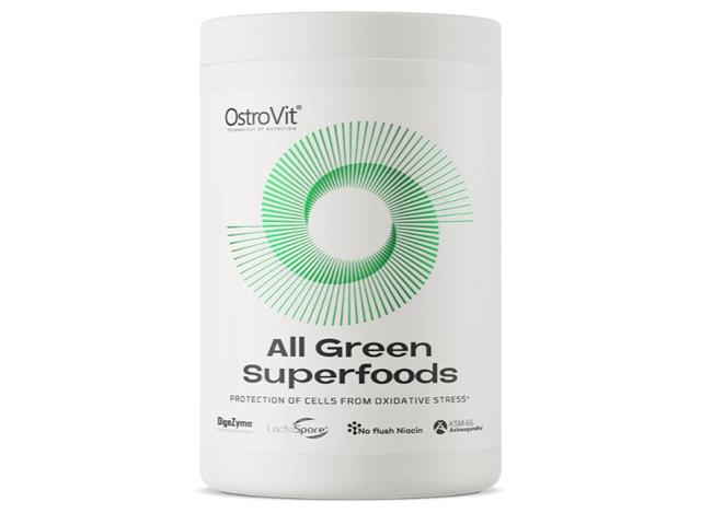 OstroVit All Green Superfoods interakcje ulotka proszek  345 g