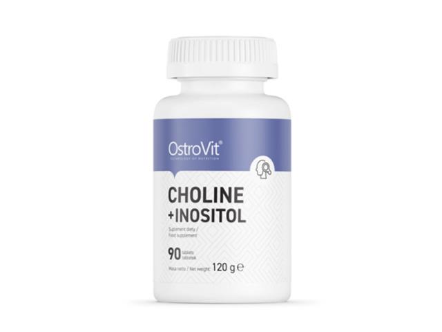 OstroVit Choline + Inositol interakcje ulotka tabletki  90 tabl.