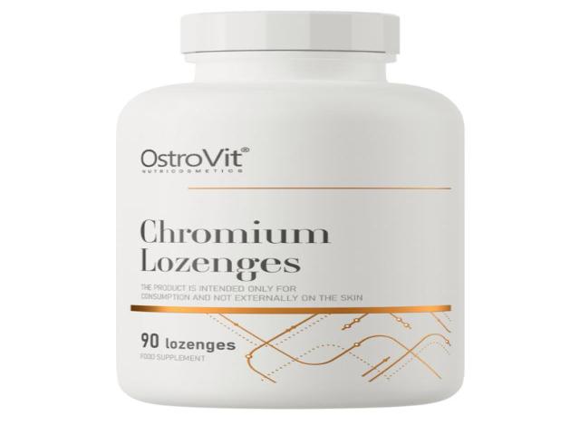 OstroVit Chromium Lozenges o smaku wieloowocowym interakcje ulotka tabletki do ssania  90 tabl.