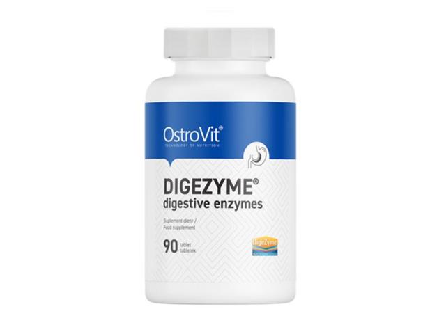 OstroVit Digezyme digestive enzymes interakcje ulotka tabletki  90 tabl.