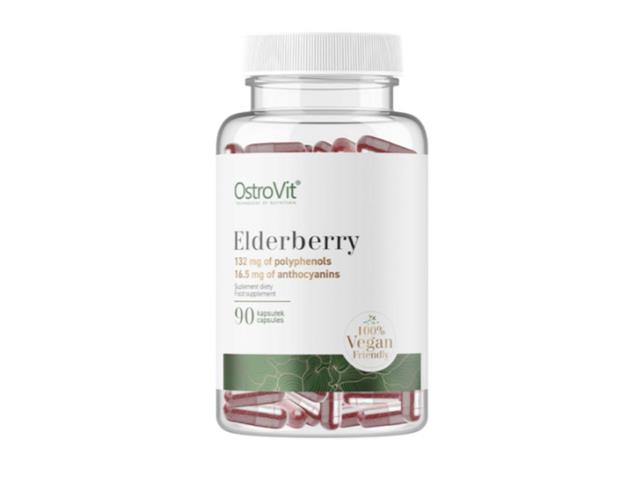 OstroVit Elderberry interakcje ulotka kapsułki wegetariańskie - 90 kaps.