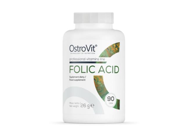 OstroVit Folic Acid interakcje ulotka tabletki  90 tabl.