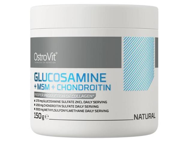 OstroVit Glucosamine + MSM + Chondroitin Natural interakcje ulotka proszek - 150 g
