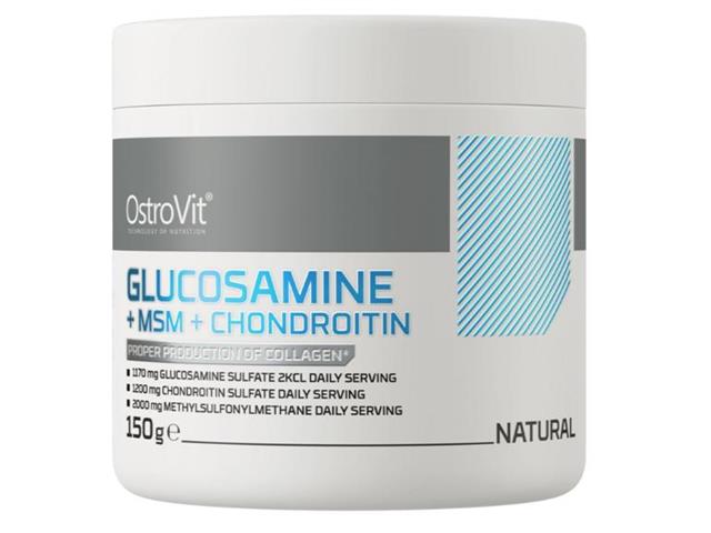 OstroVit Glucosamine + MSM + Chondroitin Natural interakcje ulotka proszek  150 g