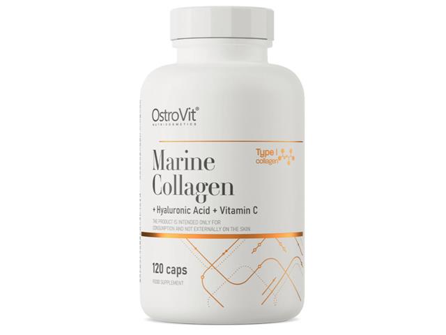 OstroVit Marine Collagen + Hyaluronic acid + Vitamin C interakcje ulotka kapsułki  120 kaps.