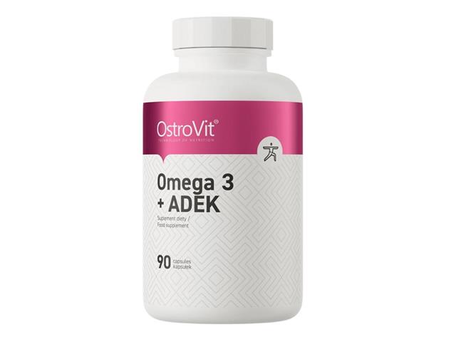 OstroVit Omega 3 + ADEK interakcje ulotka kapsułki  90 kaps.