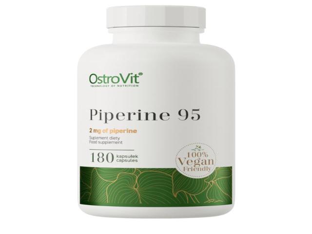 OstroVit Piperine 95 interakcje ulotka kapsułki wegetariańskie  180 kaps.