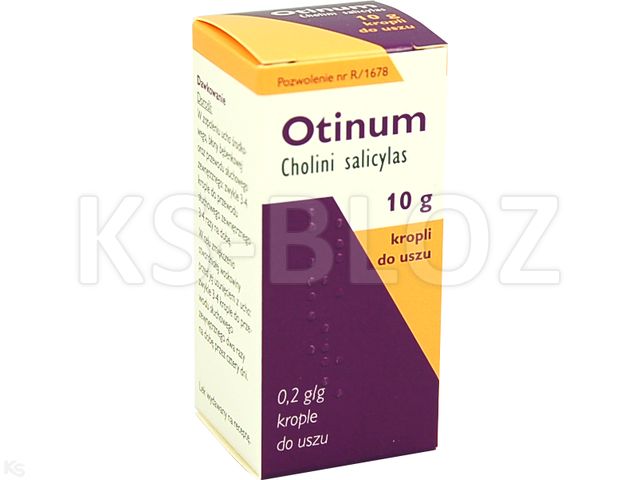 Otinum interakcje ulotka krople do uszu, roztwór 200 mg/g 