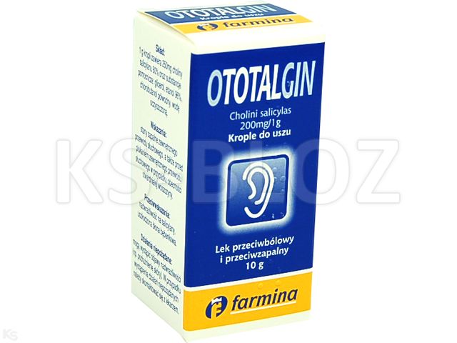 Ototalgin interakcje ulotka krople do uszu 200 mg/g 10 g