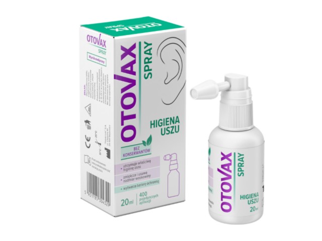 Otovax interakcje ulotka spray do uszu - 20 ml