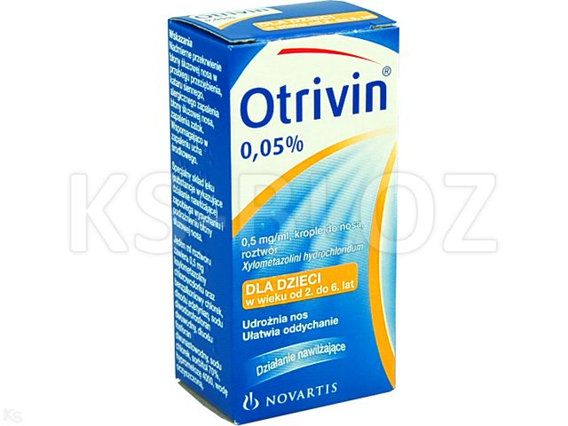 Otrivin 0,05% interakcje ulotka krople do nosa 0,5 mg/ml 10 ml
