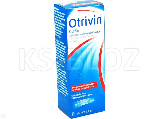 Otrivin (Otrivin 0,1%) interakcje ulotka aerozol do nosa 1 mg/ml 10 ml