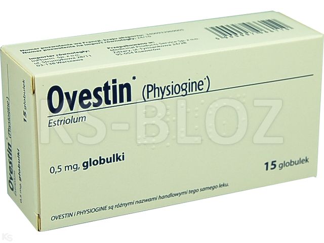 Ovestin interakcje ulotka globulki dopochwowe 500 mcg 