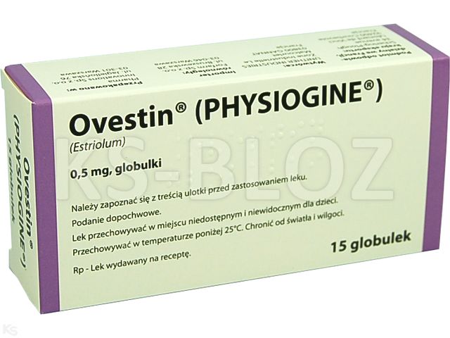 Ovestin interakcje ulotka globulki dopochwowe 500 mcg 15 glob.