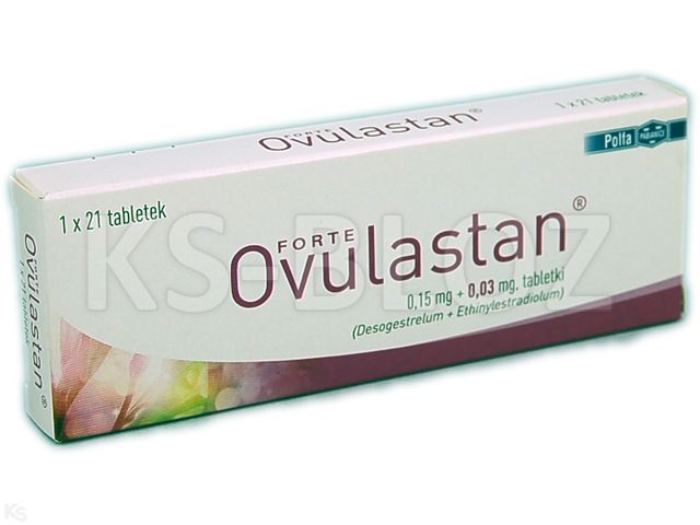 Ovulastan Forte interakcje ulotka tabletki 150mcg+30mcg 