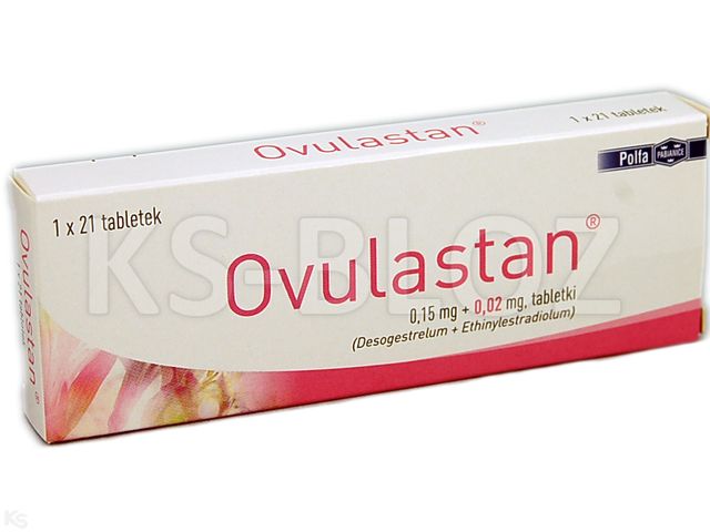 Ovulastan interakcje ulotka tabletki 150mcg+20mcg 21 tabl.