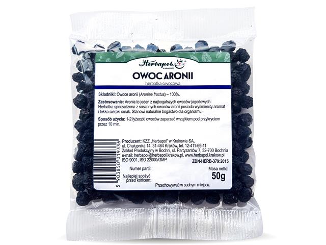 Owoc aronii interakcje ulotka herbata  50 g