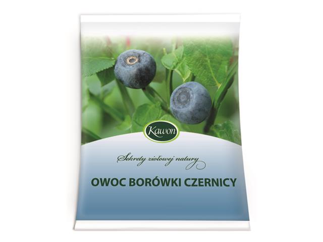 Owoc borówki czernicy interakcje ulotka zioła do zaparzania  50 g