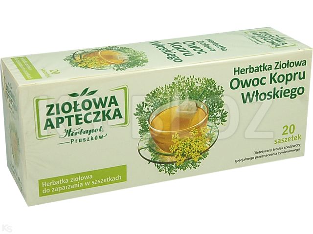 Owoc Kopru Włoskiego Herbatka ziołowa interakcje ulotka  1 g 20 toreb.