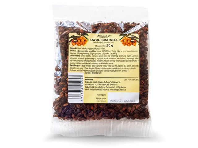 Owoc Rokitnika Herbatka owocowa interakcje ulotka  - 50 g