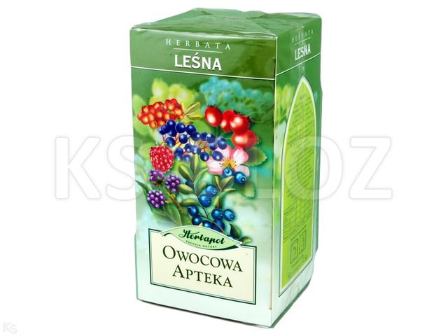 Owocowa Apteka Leśna Herbata interakcje ulotka herbata 2,5 g 20 toreb.