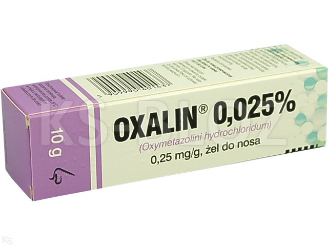 Oxalin Baby (Oxalin 0.025%) interakcje ulotka żel do nosa 250 mcg/g 10 g (but.)