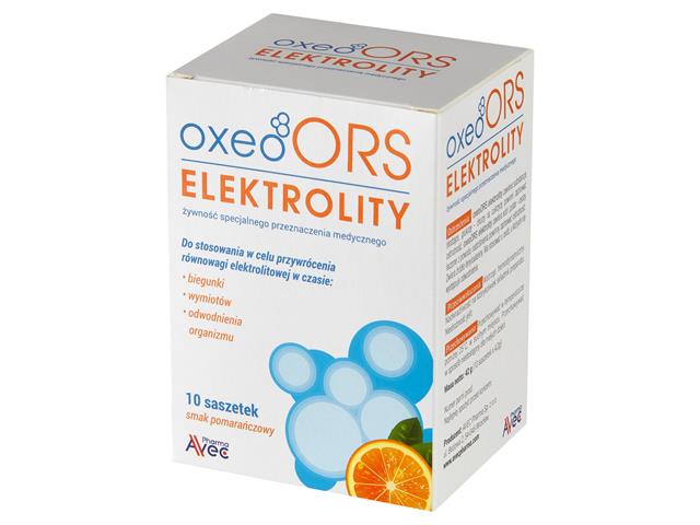 Oxeoors Elektrolity interakcje ulotka proszek  10 sasz.