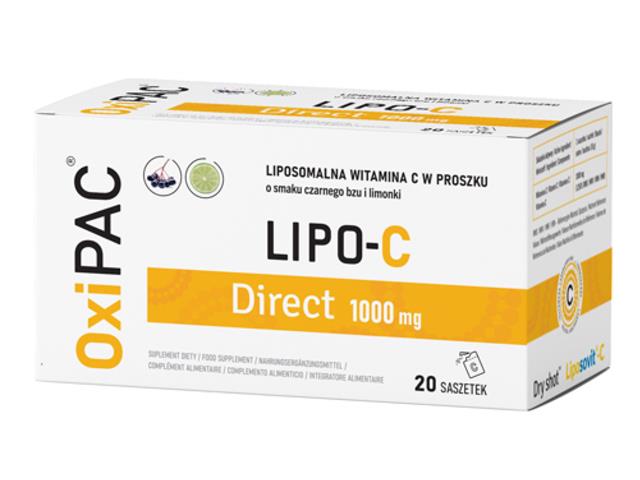 OxiPAC Lipo-C Direct interakcje ulotka proszek - 20 sasz.