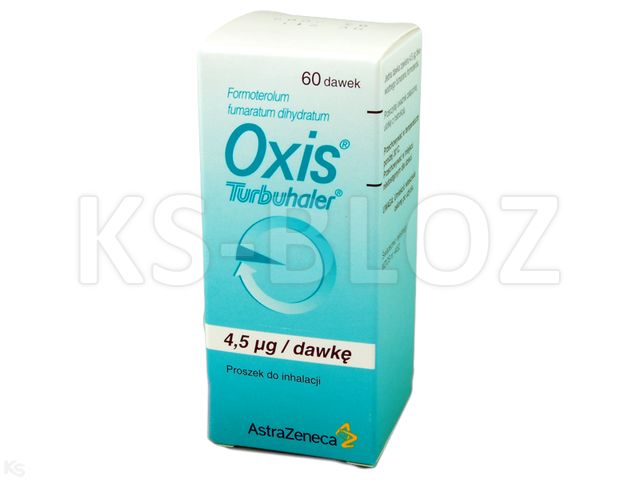 Oxis Turbuhaler interakcje ulotka proszek do inhalacji 4,5 mcg/daw. 1 szt. | 60 daw.