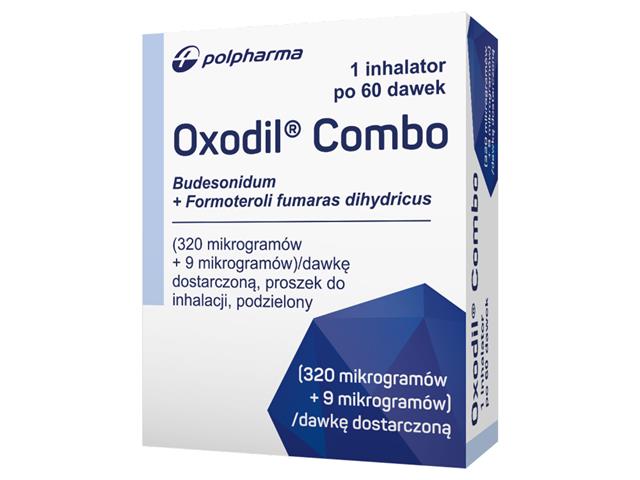 Oxodil Combo interakcje ulotka proszek do inhalacji (320mcg+9mcg)/daw. inh. 1 inhal. po 60 daw.