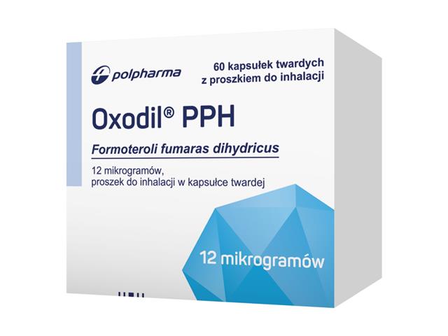 Oxodil PPH interakcje ulotka proszek do inhalacji w kapsułkach twardych 0,012 mg/daw. inh. 60 kaps.