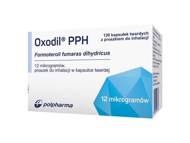 Oxodil PPH interakcje ulotka proszek do inhalacji w kapsułkach twardych 12 mcg 120 kaps.