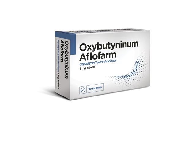 Oxybutyninum Aflofarm interakcje ulotka tabletki 5 mg 30 tabl.