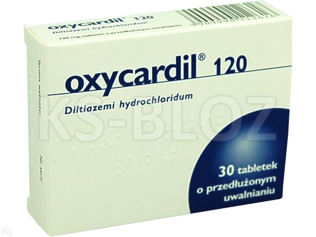 Oxycardil 120 interakcje ulotka tabletki o przedłużonym uwalnianiu 120 mg 30 tabl.