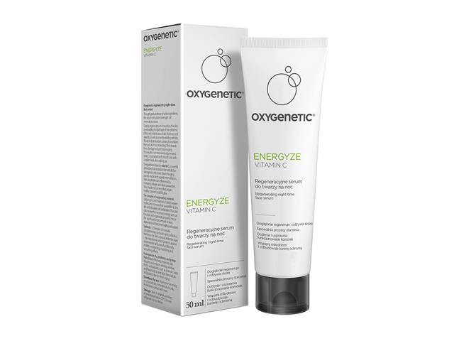 Oxygenetic Energyze Vitamin C Serum do twarzy regeneracyjne na noc interakcje ulotka   50 ml