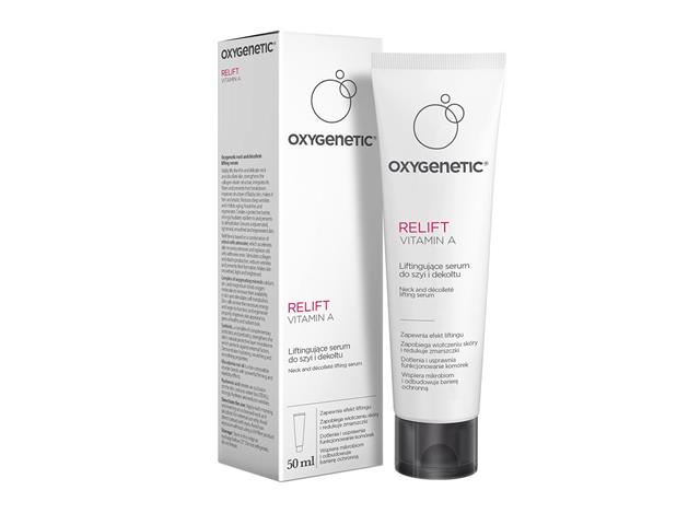 Oxygenetic Relift Vitamin A Serum liftingujące do szyi i dekoltu interakcje ulotka serum  50 ml